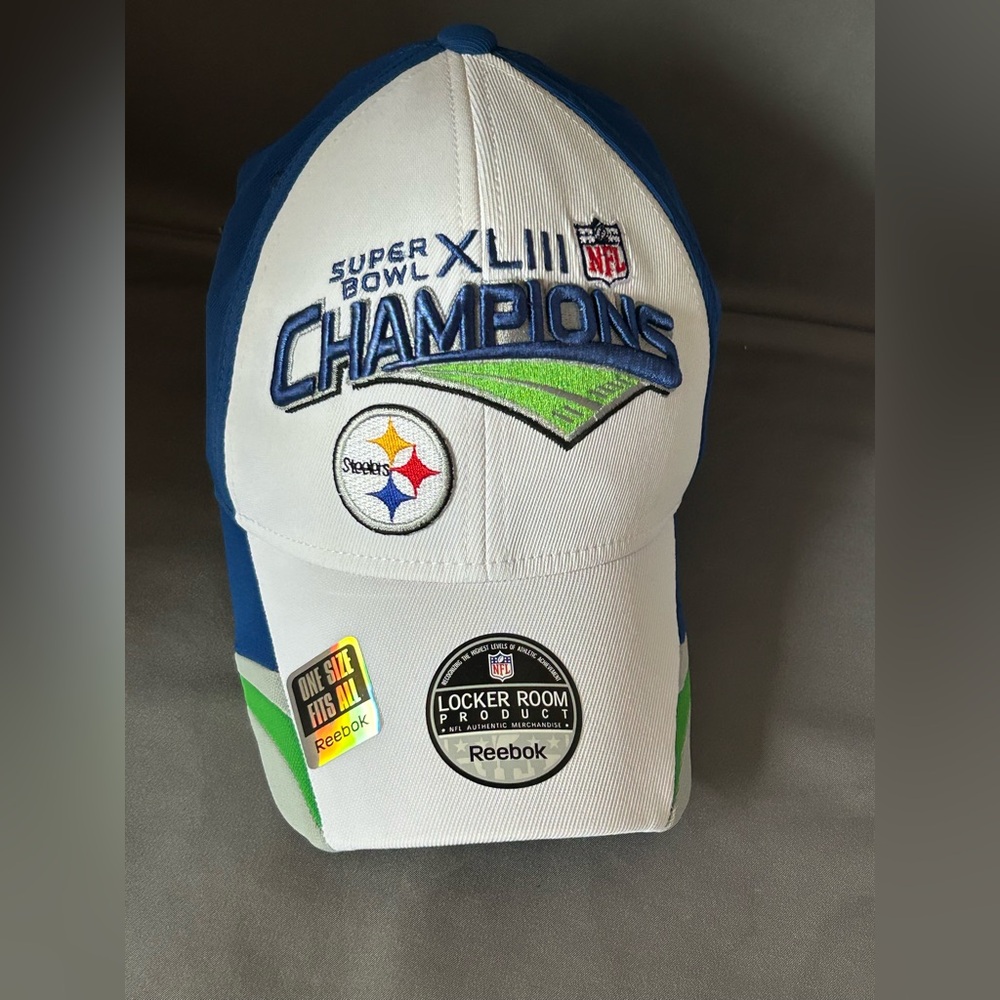 Official Locker Room Hat Pittsburgh Steelers Super Bowl XLIII Champions NFL